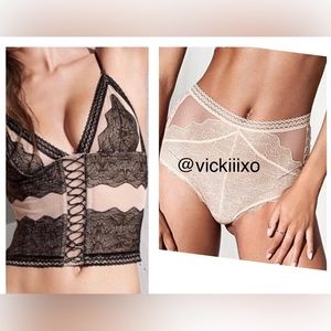 Victoria’s Secret bustier and cheeky panty